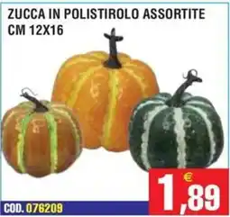 Immenso Cash Zucca in polistirolo assortite offerta