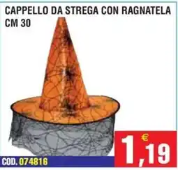 Immenso Cash Cappello da strega con ragnatela offerta
