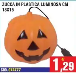 Immenso Cash Zucca in plastica luminosa offerta