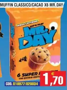 Immenso Cash Muffin classico senza lattosio Mr. Day offerta