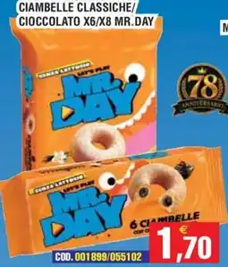Immenso Cash Ciambelle classiche senza lattosio Mr. Day offerta