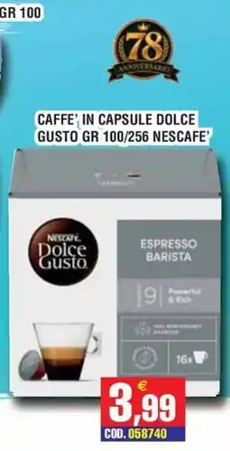 Immenso Cash Caffè in capsule Dolce Gusto offerta