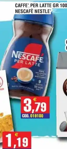 Immenso Cash Nescafé per latte offerta