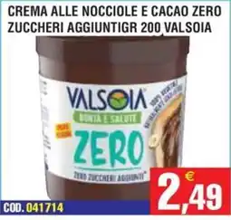 Immenso Cash Crema alle nocciole e cacao Valsoia offerta