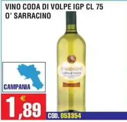 Immenso Cash Vino coda di volpe IGP O' Sarracino offerta