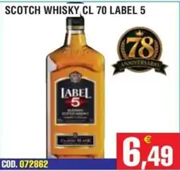 Immenso Cash Scotch Whisky Label 5 offerta