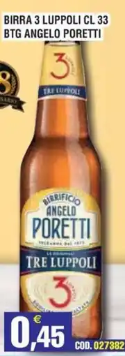 Immenso Cash Birra 3 Luppoli BTG Angelo Poretti offerta