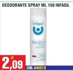 Immenso Cash Deodorante spray Neutro extra delicato infasil offerta