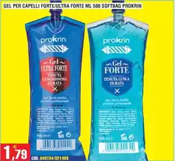 Immenso Cash Gel per capelli prokrin offerta