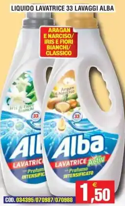 Immenso Cash Liquido lavatrice Alba offerta