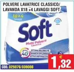 Immenso Cash Polvere lavatrice Soft offerta