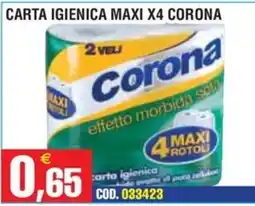 Immenso Cash Carta igienica maxi corona offerta