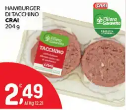 Crai Hamburger di tacchino Crai offerta