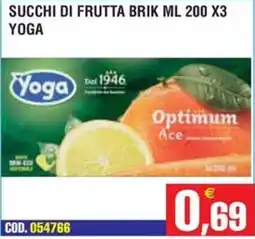 Immenso Cash Succhi di frutta Brik Yoga offerta