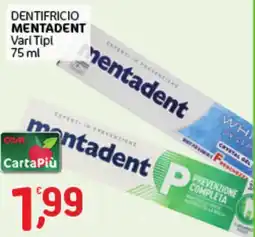 Crai Dentifricio Mentadent offerta