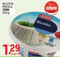 Crai Ricotta fresca Crai offerta