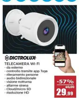 Happy Casa Dictrolux telecamera wi-fi offerta