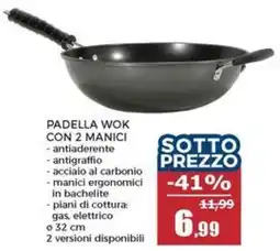 Happy Casa Padella wok con 2 manici offerta