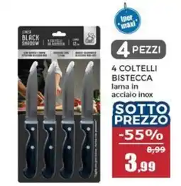 Happy Casa Black Shadow coltelli da bistecca offerta