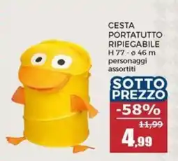 Happy Casa Cesta portatutto ripiegabile offerta