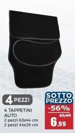 Happy Casa 4 tappetini auto offerta