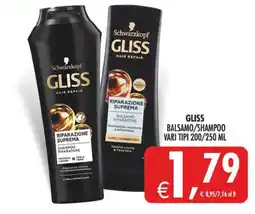 Deco Maxistore Gliss balsamo/shampoo offerta