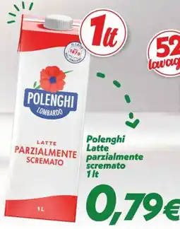 Iper Super Conveniente Polenghi Latte parzialmente scremato offerta
