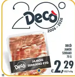 Deco Maxistore Decò Jamon Serrano ETG offerta