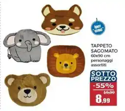 Happy Casa Tappeto sagomato personaggi assortiti offerta