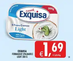 Deco Maxistore Exquisa Formaggio Spalmabile Light offerta