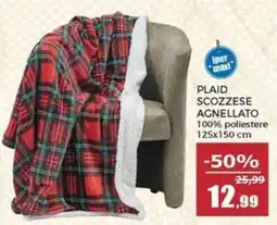 Happy Casa Plaid scozzese agnellato offerta