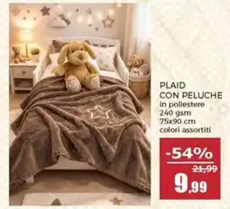 Happy Casa Plaid con peluche offerta
