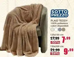 Happy Casa Plaid Teddy offerta
