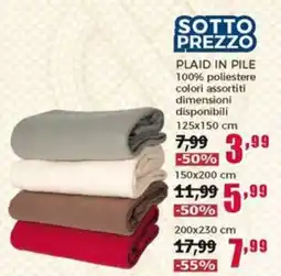 Happy Casa Plaid in pile offerta
