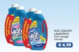Happy Casa Ace liquido detergente lavatrice offerta