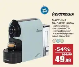 Happy Casa Macchina da caffè Dictrolux offerta