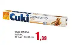 Happy Casa Cuki carta forno offerta