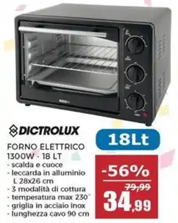 Happy Casa Forno elettrico Dictrolux offerta