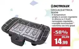 Happy Casa Griglia elettrica Dictrolux offerta