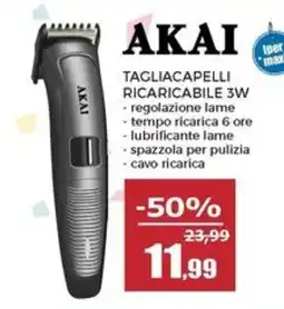 Happy Casa Tagliacapelli ricaricabile Akai offerta