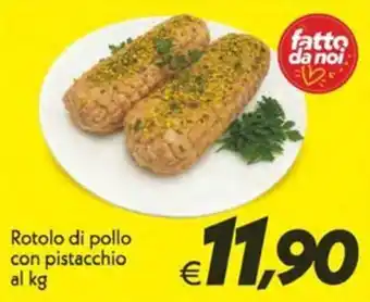 Rotolo di pollo con pistacchio