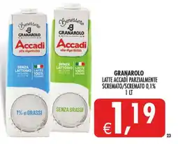 Deco Maxistore Granarolo latte accadì parzialmente scremato offerta