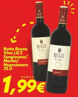 Iper Super Conveniente Botte Buona Vino I.G.T. Sangiovese/Merlot/Negroamaro offerta