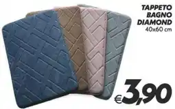 Iper Super Conveniente Tappeto bagno diamond offerta