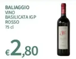 SpeSì Baliaggio vino basilicata igp rosso offerta
