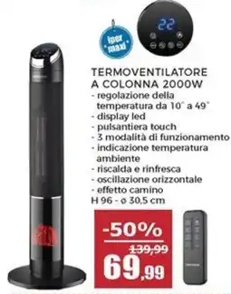 Happy Casa Inermax termoventilatore a colonna offerta