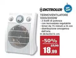 Happy Casa Dictrolux termoventilatore offerta