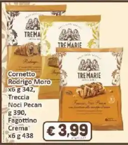 Paghi Poco Cornetto Rodrigo Moro Treccia Noci Pecan Fagottino Crema offerta
