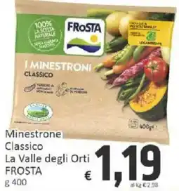 Paghi Poco Minestrone Classico La Valle degli Orti FROSTA offerta