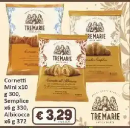 Paghi Poco Cornetti Tre Marie offerta